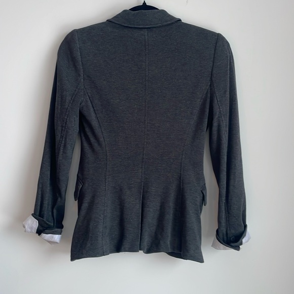 Aritzia Talula Pima Cotton Blazer - Size XS - Charcoal colour - Picture 2 of 6